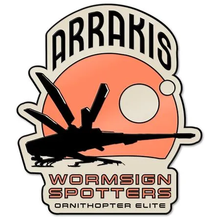 DUNE 3 ARRAKIS ENAMEL PIN BADGE #1