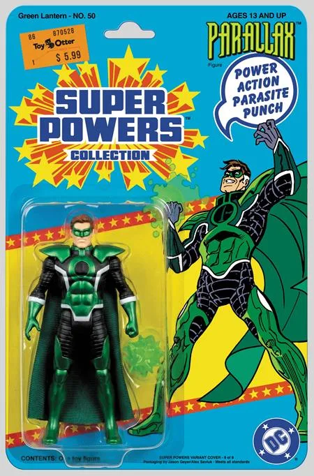 GREEN LANTERN #50 FACSIMILE EDITION CVR B JASON GEYER & ALEX SAVIUK PARALLAX SUPER POWERS CARD STOCK VAR #1