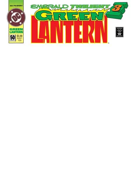 GREEN LANTERN #50 FACSIMILE EDITION CVR C BLANK CARD STOCK VAR #1