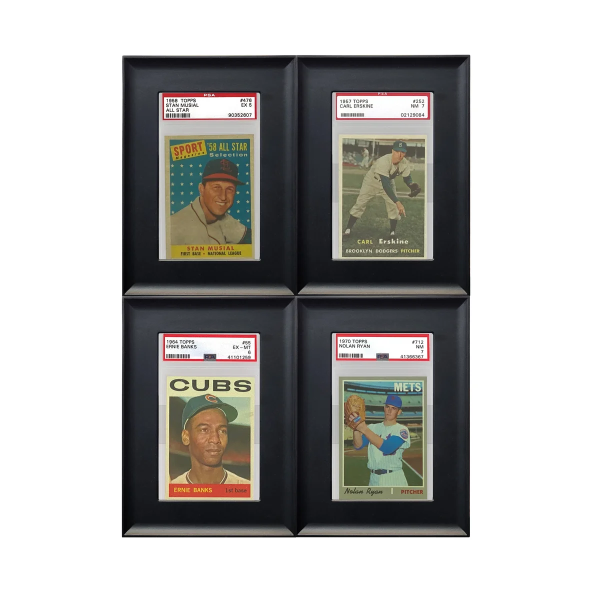 Interlocking Graded Card Frames - Black - 4 CT. Pack