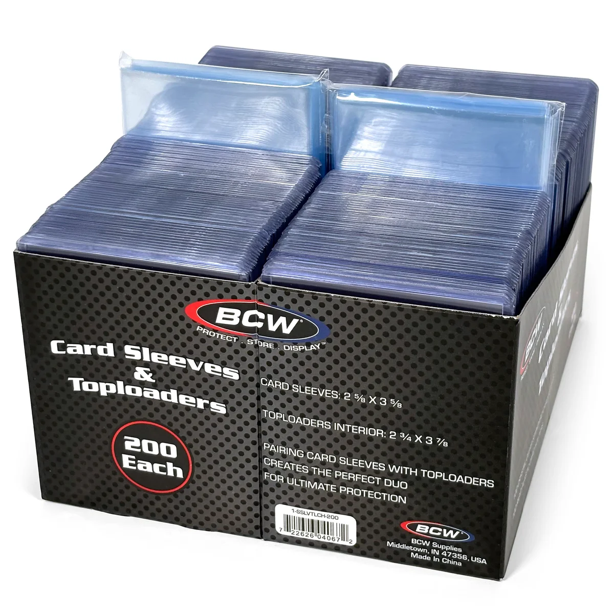 Card Sleeve and Toploader Combo Pack